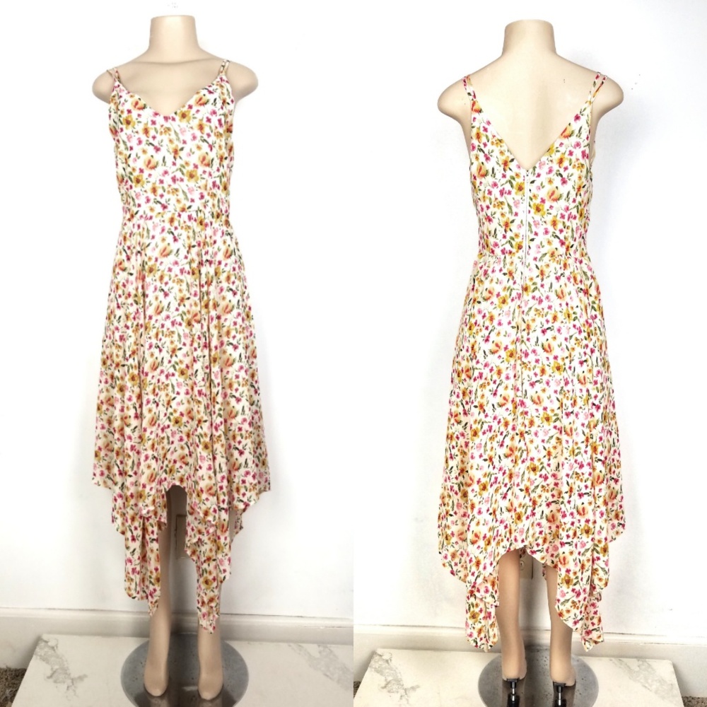 romeo & juliet couture asymmetrical floral dress M - Picture 2 of 5